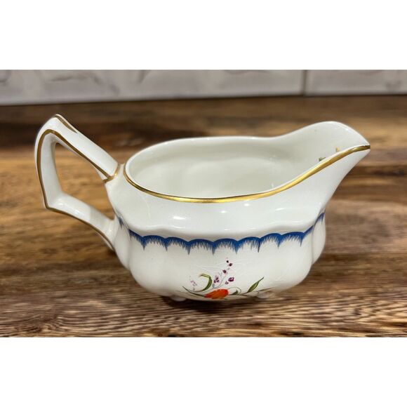 Enoch Wedgwood Tunstall Lowestoft Floral Creamer & Sugar England Vintage - Picture 9 of 9